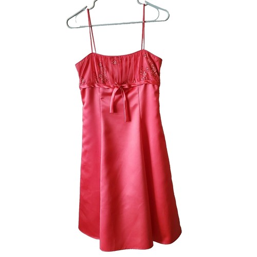 Y2K vintage 2000s hot pink prom dress formal gown zum zum strapless | size  5/6 | eBay
