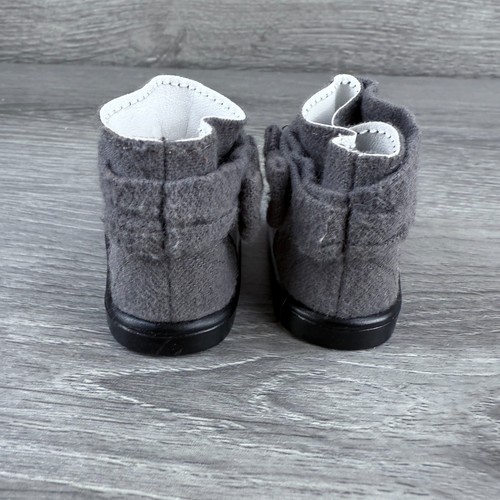 American Girl DOTY 2015 18" Doll Grace Meet Outfit Medium Gray Ankle Boots Only - Picture 3 of 10