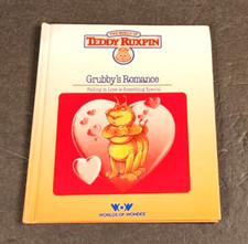 1985 THE WORLD OF TEDDY RUXPIN GRUBBY'S LOVE HARDBACK BOOKS WORLDS OF WONDER