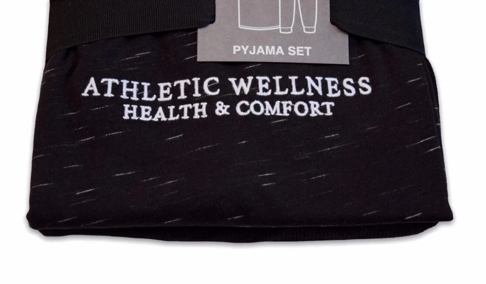 Men's Primark Athletic Wellness Health & Comfort Pyjama Set Black Size L - Image 4 of 4