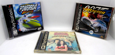 PS1 Game Bundle 007 Racing, Power Boat Racing, Dukes of Hazzard II ...