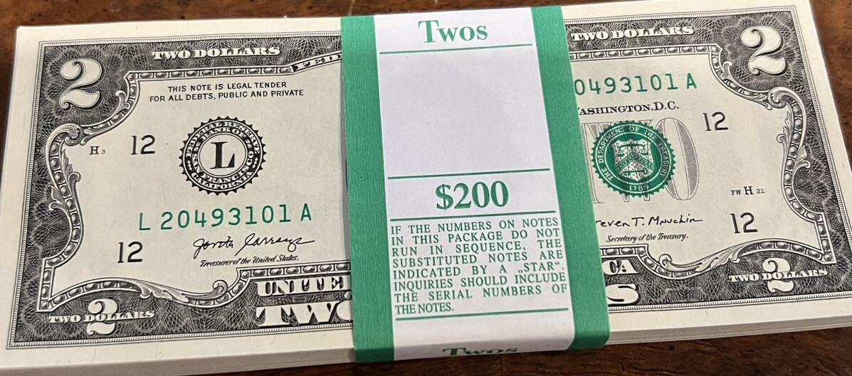 2017-A $2 Note San Francisco Mint Two Dollar Bill In Protective Sleeve - Foto 10