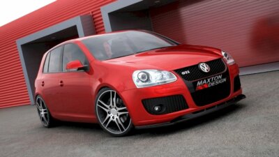 Frontdiffusor Diffusor Maxton Design Glanz Schwarz ABS für VW Golf V Gti