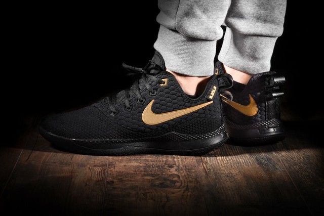 nike lebron witness iii black metallic gold