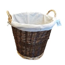 Log Basket Log Hoder with Removable Liner Toy Basket Laundry Basket