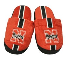 Nebraska Cornhuskers Size X-Large Youth Stripe Slide Slippers NEW Shoes House