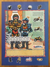 1999 Suzuki Minibikes/ATV Print Ad/Poster JR50/DS80/LT80 Motorcycle Bike 90s Art