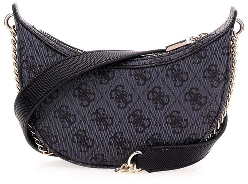 Guess Eco Craig Mini Bandolera Para Mujeres Una Bolsa De Mujer Tamaño En Carbón - Imagen 2 de 3