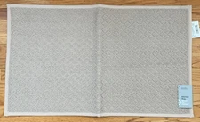 Made By Design 34"x20" Solid Diamond Weave Kitchen Rug Natural