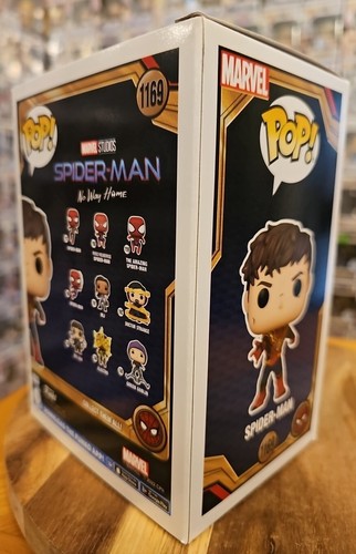 No Way Home Unmasked Spider-Man #1169 Funko Special Edition Sticker Funko Pop - Picture 7 of 11