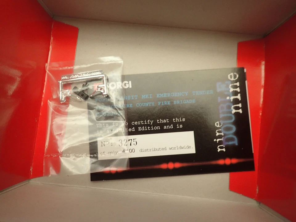 Corgi Nine Double Nine Ltd Edn CC02301 Ford Transit MKI Emergency Tender MIB - Image 2 of 4