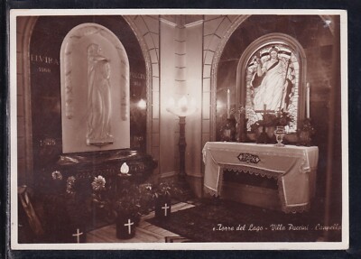 Postcard Torre del Lago Villa Puccini Chapel IB121