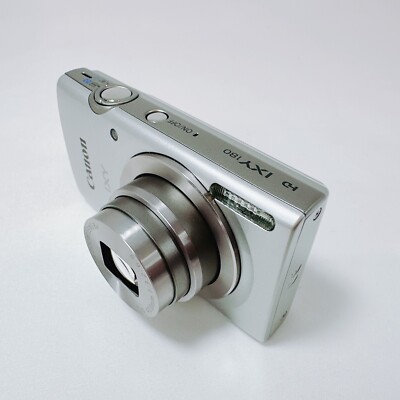 Canon IXY180 Silver PowerShot ELPH 180 20MP Digital Camera Japan