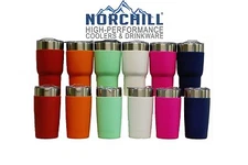 NorChill 20 & 30 Oz. Silicone Tumbler Skin Or Wrap ALL MAJOR STAINLESS BRANDS 
