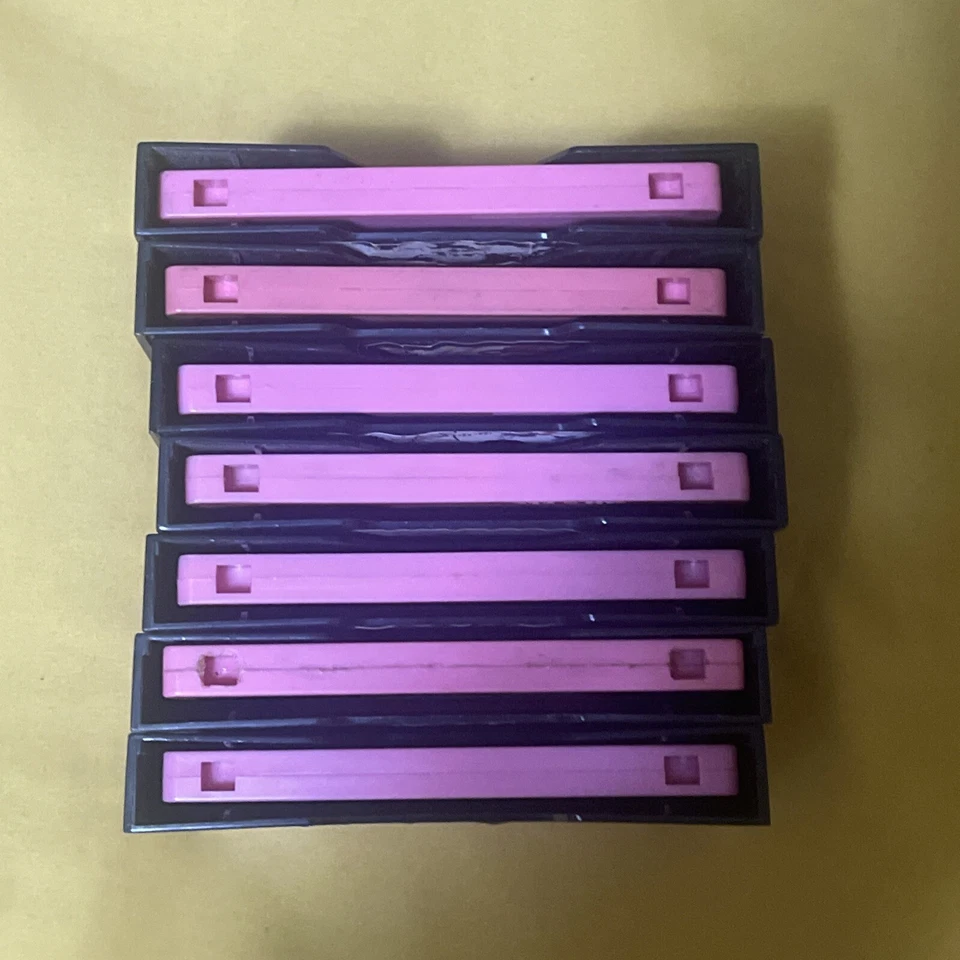 7 Led Zeppelin Slip Case 70’s Pink Cassettes Full Set Various Condition Untested Foto 4 de 4