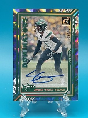 2023 Panini Donruss Dominators Autographs Ahmad ''Sauce'' Gardner #D-40 /50