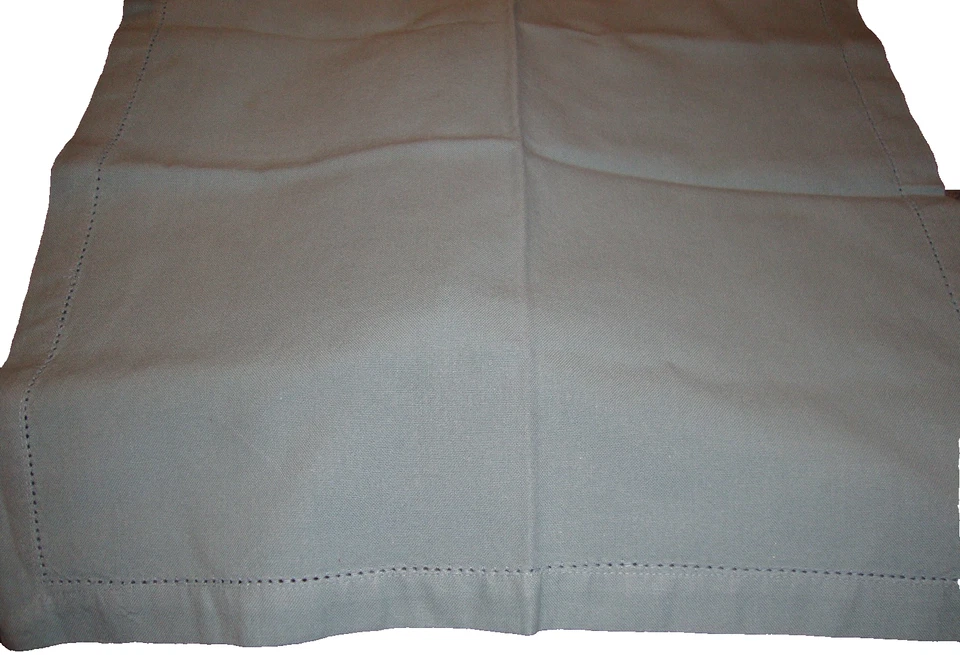 VINTAGE Lot 4) Baby Blue Solid Fabric Napkins Table Linens 20" Square        C10 - Image 4 of 4