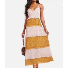 SHOW ME YOUR MUMU Emira Maxi Dress Itsy Ditsy Floral Cottage Prarie Core Size xs