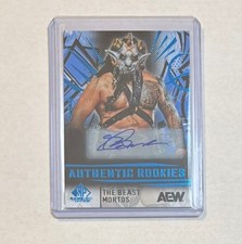 2025 Upper Deck SP Game Used AEW #99 The Beast Mortos Authentic Rookie Autograph