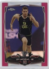 2014 Topps Chrome BCA Pink Refractor 17/399 Jeff Mathews #113 11y7