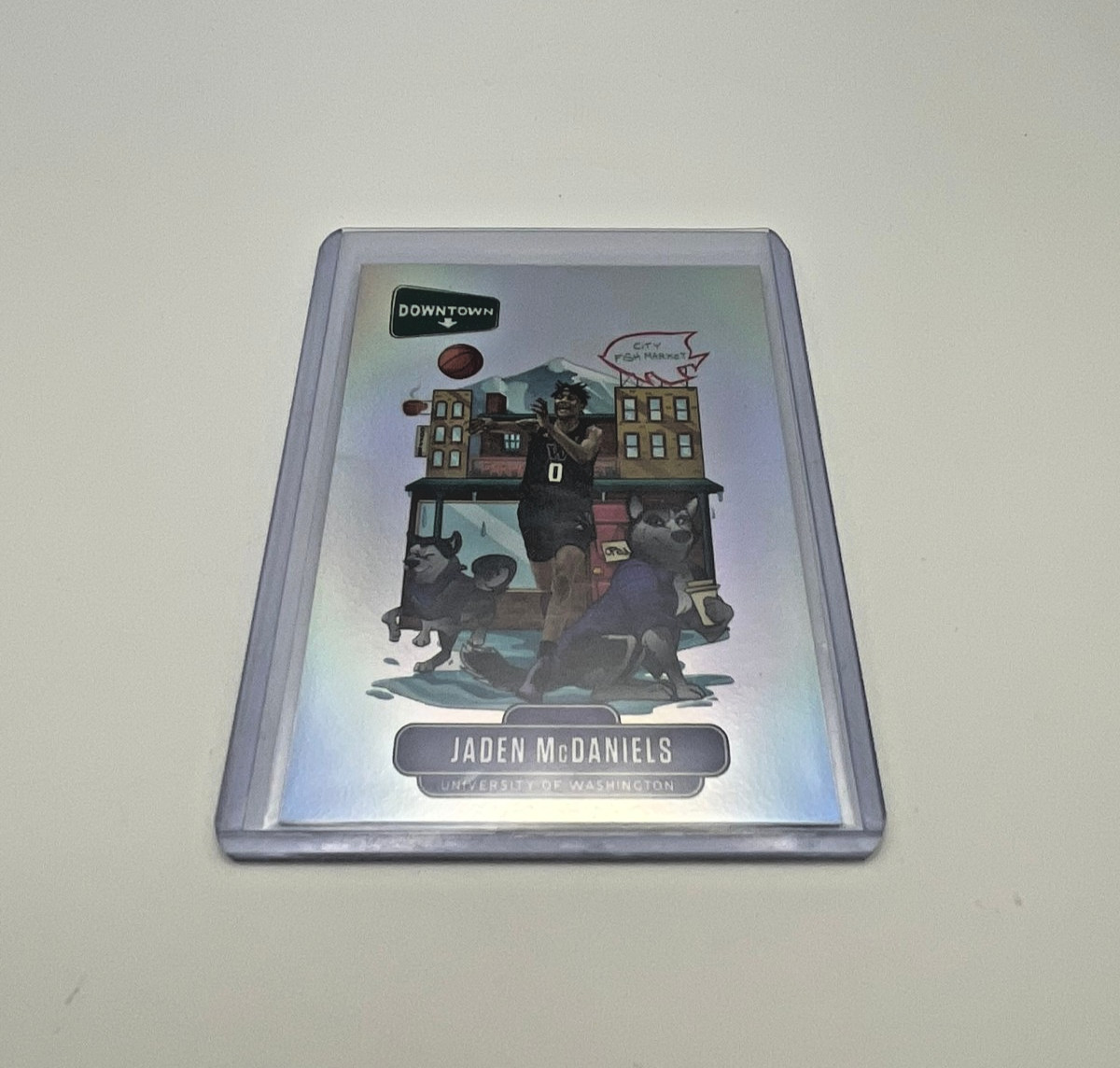 2020-21 Panini Prizm Draft Picks Downtown Jaden McDaniels #D-9 Rookie Card NBA