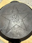 New ListingVintage Lodge 4 In 1 Star Cast Iron 10" Skillet With Hinged Lid Hammered