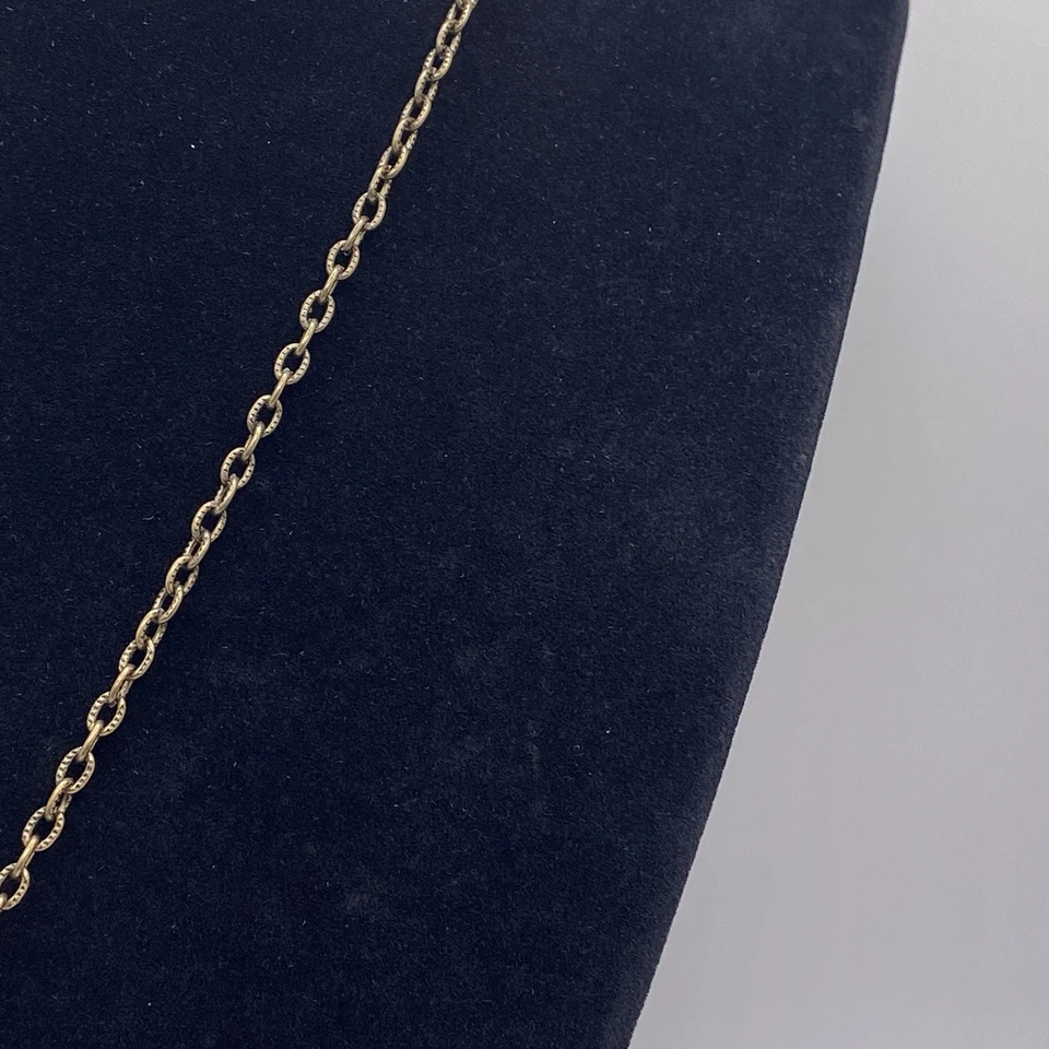 Collar colgante de estrás acrílico facetado verde estilo victoriano marca 1928 Foto 4 de 4