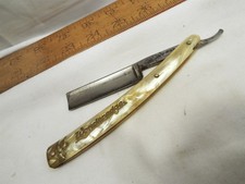 Dubl-Duck Wonderedge Vintage Straight Razor Shaving Tool Germany PearlDuck