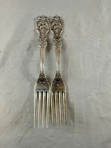 Vintage Lot of 2 Reed & Barton Sterling Silver Francis First Regular Forks