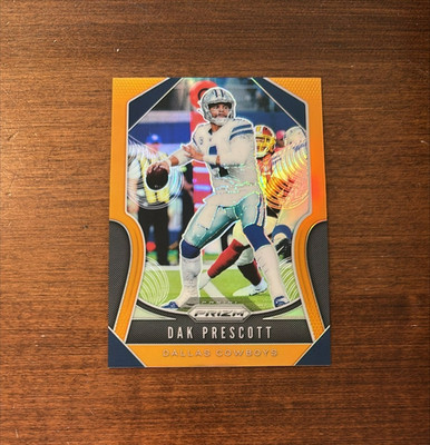 Dak Prescott 2019 Panini Prizm Orange #37 Dallas Cowboys Bulldogs /249