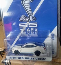 Greenlight 2020 Shelby GT350 55 Years Anniversary Car Wimbledon White Mustang 