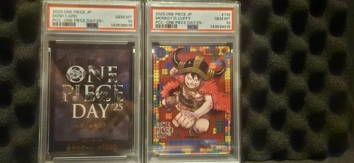 2025 One Piece JP PCC One Piece Day '25 #110 Monkey D. Luffy & Don PSA 10