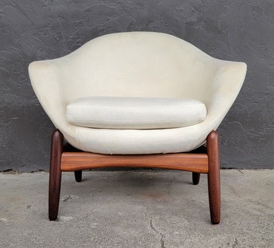 Ib Kofod-Larsen Danish Modern ''Pod'' Chair for Reupholstery
