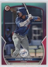 2023 Bowman Draft Aqua & Pink Gradient 194/199 Samuel Munoz #BD-102 0c7w