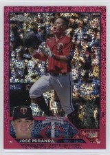 2023 Topps Chrome Magenta Speckle Refractor 129/350 Jose Miranda José #84 3hd