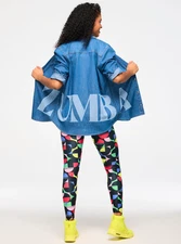 Zumba Haus Long Sleeve Button Down - Z1T000877 - M