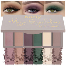 6 Colors Mauve Eyeshadow Palette Matte, Mauve Taupe Rosy Brown Eggplant Purple F