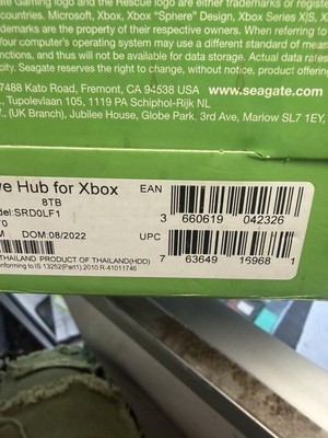 Seagate Game Drive Hub For Xbox 8TB Used great condition