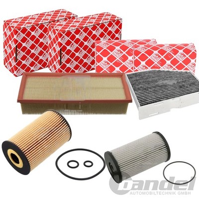 FEBI FILTER INSPEKTIONSPAKET passend für AUDI A3 8P VW GOLF 6 PASSAT B6 TOURAN