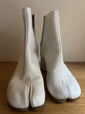 Maison Margiela Genuine Leather Tabi Heel Boots Shoes Women Size
