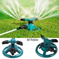 360° Rotating Garden/lawn Sprinkler 3-arms System Automatic Watering Irrigation
