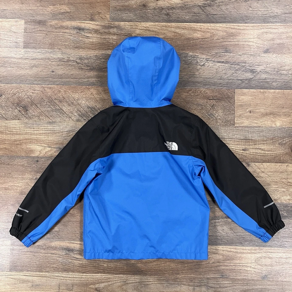 Chaqueta North Face Niños Talla 3 Azul Dryvent Manga Larga Con Capucha Cremallera Completa Exterior Foto 4 de 4