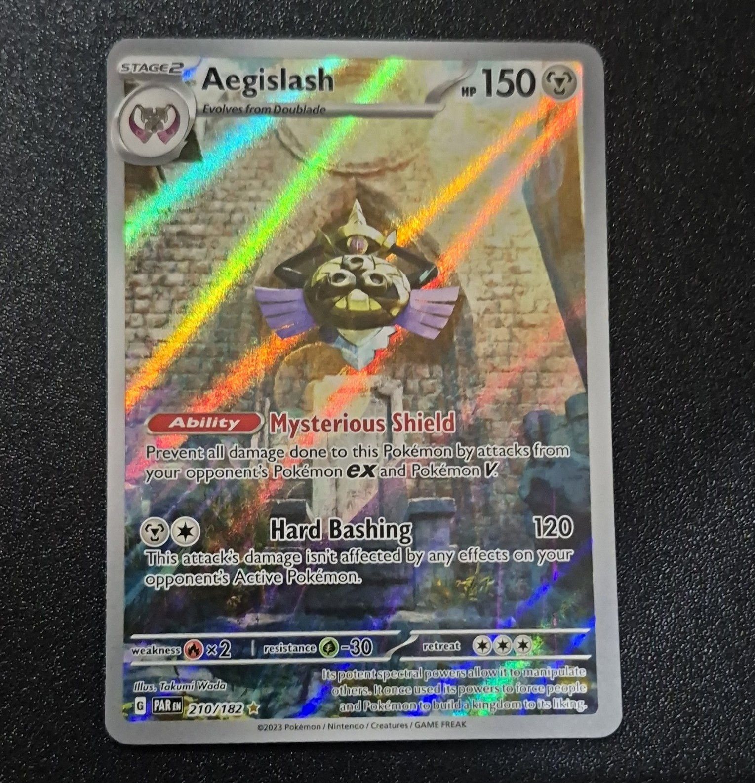 Aegislash 210/182 SV04 Paradox Rift Hyper Rare Full Art Holo EN