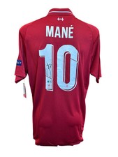 SADIO MANE SIGNED LIVERPOOL FC 2018/19 UCL FINAL MADRID SHIRT (ACG CERT AG17193)
