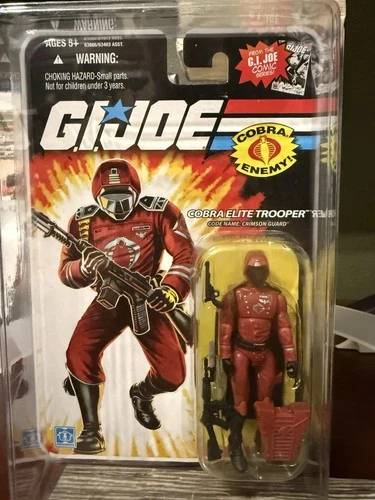 GI Joe 2007 Cobra 🐍 Crimson Guard Elite Trooper with  Star ⭐️ Case
