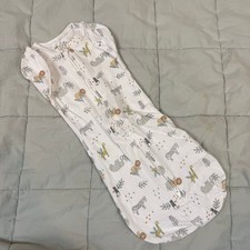 Aden  Anais Essentials Zipper Swaddle Pod Sleep Sack Baby 0-3 Months Animal