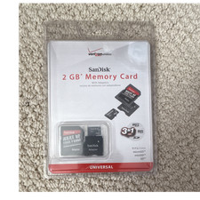 SanDisk 2GB microSD Memory Card High Capacity with Adapters Universal