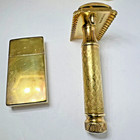 Gillette Tuckaway Gold [1922] Set - Vintage Safety Razor NICE & FREE SHIPPING — photo 5