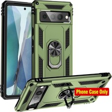 Heavy Duty Olive Green Case with Kickstand for Google Pixel 7 Pro, Shockproof