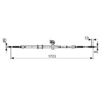 Handbremsseil Hinten Rechts FüR Audi 80 8C 2.3 2.6 2.8 91 Bis 96 Bosch ABM ABC